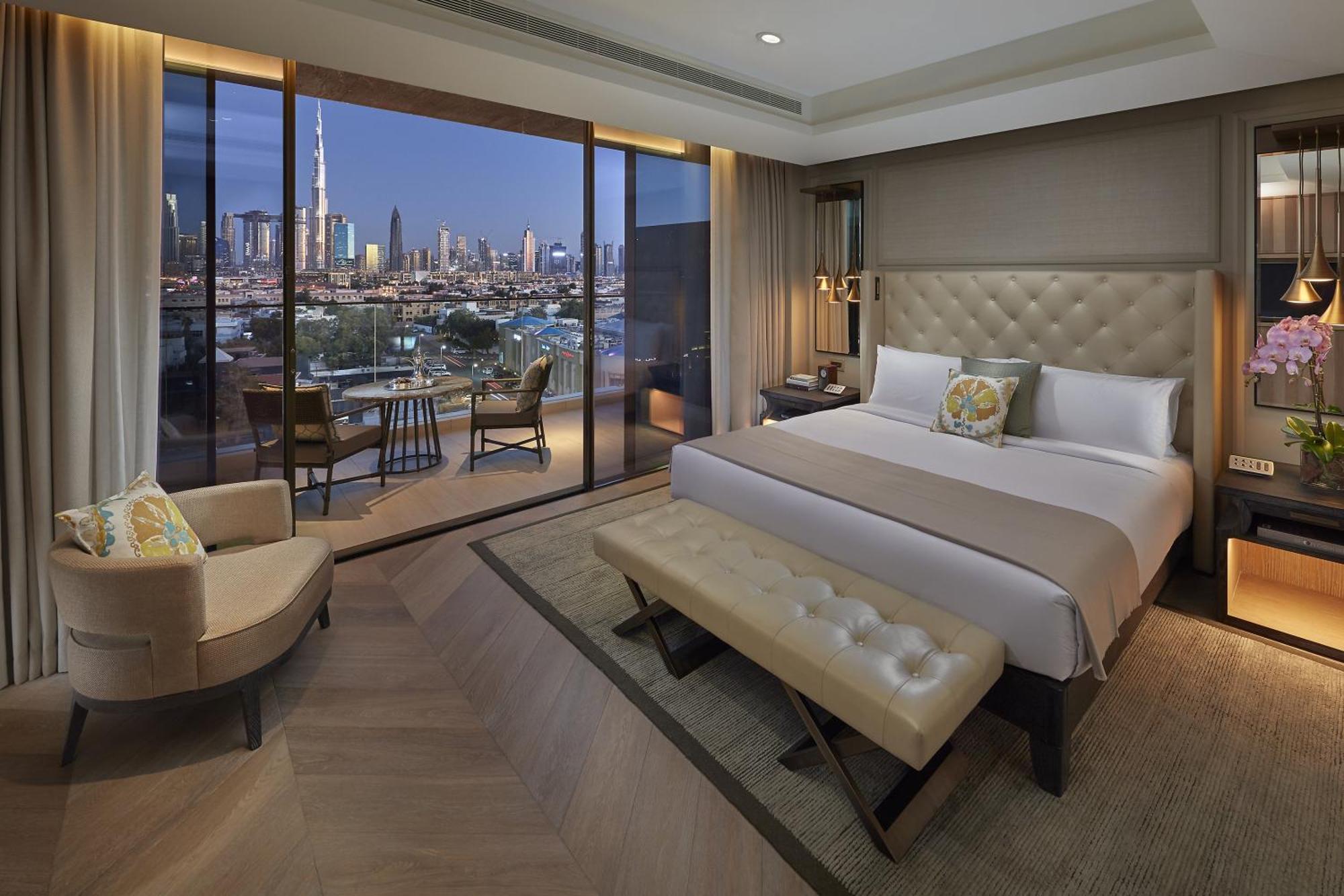 만다린 오리엔탈 주메이라 두바이 외부 사진 A bedroom at the Address Downtown Dubai
